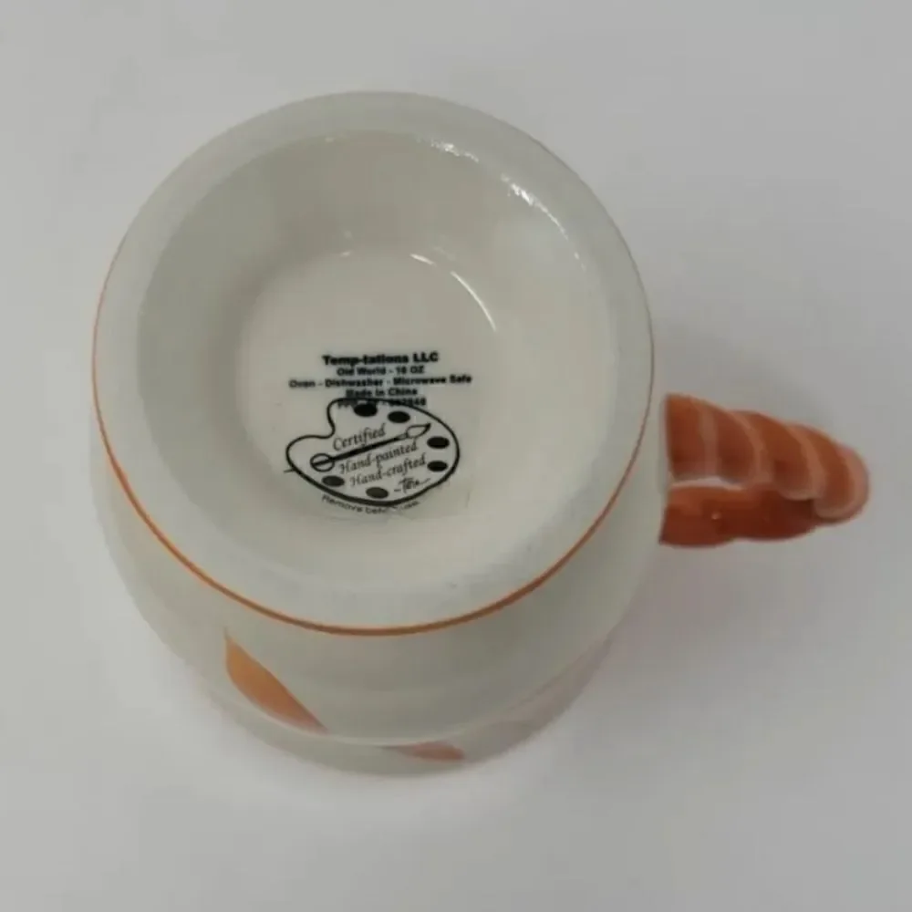 Temptations Plates Bowl Mug by Tara Old World Orange Ovenware Set Of Five!
